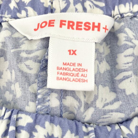 Joe Fresh Blue Floral Midi Skirt - Picture 4 of 6